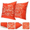 thumbnail image 3 of 2Pcs Valentine's Day Pillow Cases High-quality Fine Linen Design Pillowcase, 3 of 8