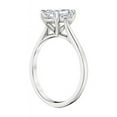 thumbnail image 4 of Cora Jewellery 2CT Cathedral Setting Round Moissanite Solitaire Engagement Ring For Women, 18K White Gold, 4 of 5