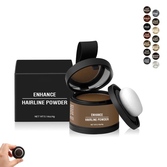 Covrix Instant Hair Powder, Covrix Hair Powder for Women and Men, Fills in Hairline, Easy to Apply and Color (Light Brown)