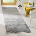thumbnail image 2 of SAFAVIEH Montauk Vaughn Geometric Cotton Runner Rug, Black/Ivory, 2'3" x 15', 2 of 8