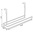 thumbnail image 3 of Basicwise Hanging Paper Towel Holder Over-the-Cabinet Door Organizer Rack Space-Saving Kitchen and Under-Sink Storage Solution for Standard Rolls with Easy Access for Home Office and Everyday Use, 3 of 5