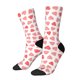 thumbnail image 1 of Balery Pink Hearts1 Calcetas Largas con Estampado para Hombre y Mujer – Suaves y Transpirables, Talla Única (US 5-11), 1 of 6