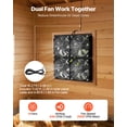 thumbnail image 3 of VEVOR Solar Powered Fan, 25W Solar Panel with 4 Fans, Adjustable Solar Panel Angle, 2668 RPM High-Speed, Flexible Installation, Fast Air Exchange for Greenhouse, Grow Tents, Chicken Coops, Shelters, 3 of 9