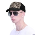 thumbnail image 4 of Naloa Leopard And Zebra1 Adult adjustable Print Baseball Hat, Patchwork curved brim baseball capfor Men and Women, One Size, 4 of 5