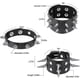 thumbnail image 3 of Pulsera con tachuelas punk, remaches de cuero, brazalete para Navidad, paquete de 6, 3 of 5
