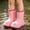 Pink, variant on Kids Brown Rain Boots for Lightweight Waterproof EVA Kids Boots Non-Slip Easy On Pull-On Casual Outdoor Shoes,Size 7 T