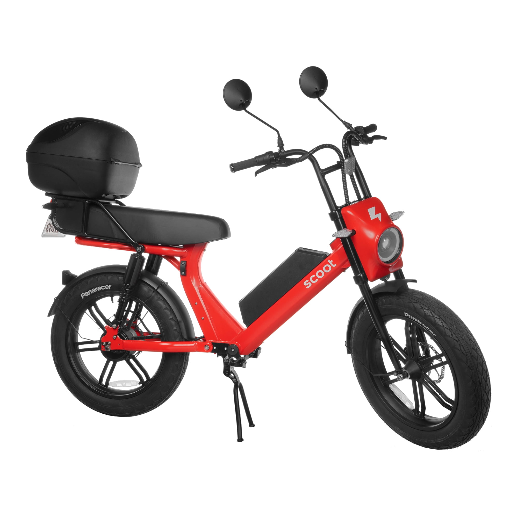 Bird Scoot Electric Scooter Bike | Seated, Moped-Style | 20 MPH, Twist Throttle | 750W Motor/ 52V Battery | LCD Red - Walmart.com