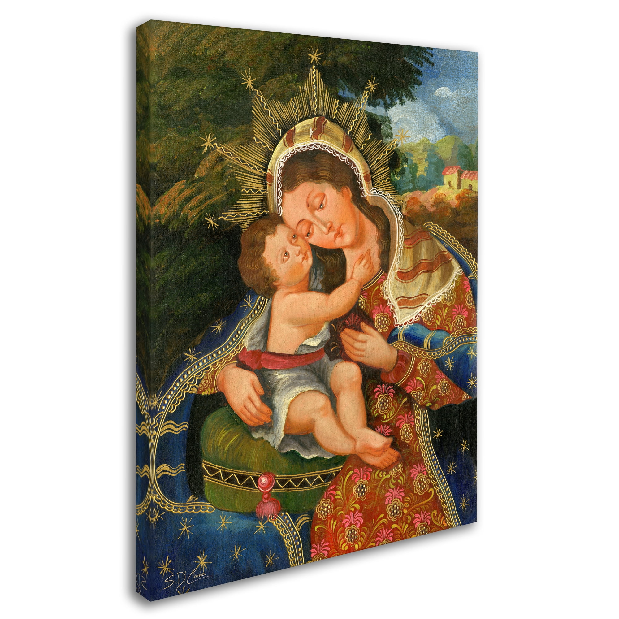 Trademark Fine Art "The Virgin and Son III" Canvas Art by Masters Fine Art