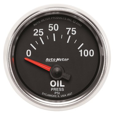 Auto Meter 2394 Autogage Black Oil/Amp/Water Gauge with Steel Console ...