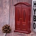 thumbnail image 3 of Mini armoire vintage en bois à double porte, échelle 1:12, accessoire pour maison de poupée, meubles de maison de poupée, couleur vin rouge, 3 of 4
