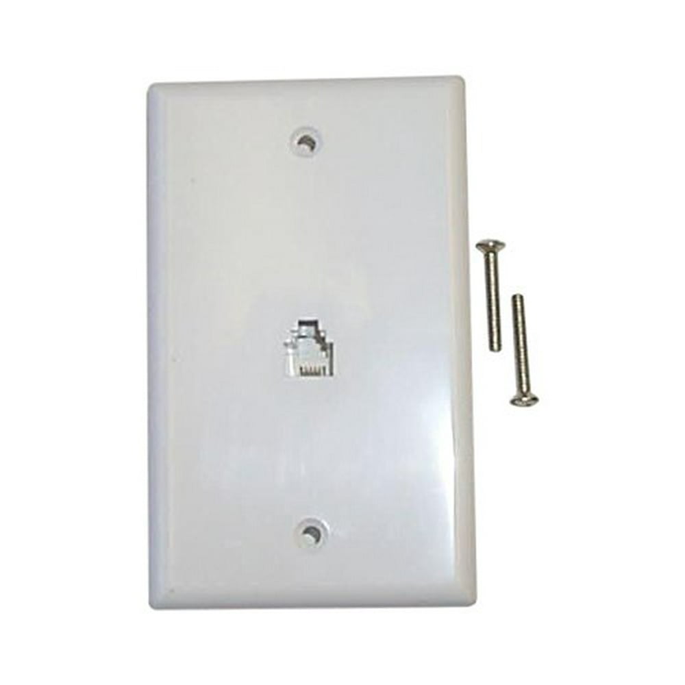 Bt034White Phone Wall Jack W