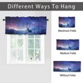thumbnail image 6 of Deer Aurora Curtains Valances for Home Decor Night Sky Landscape Colourful Northern Lights Forest Thermal Insulated Room Darkening Curtain for Dinning Room 54 by 18 in, 1 Panel, 6 of 6