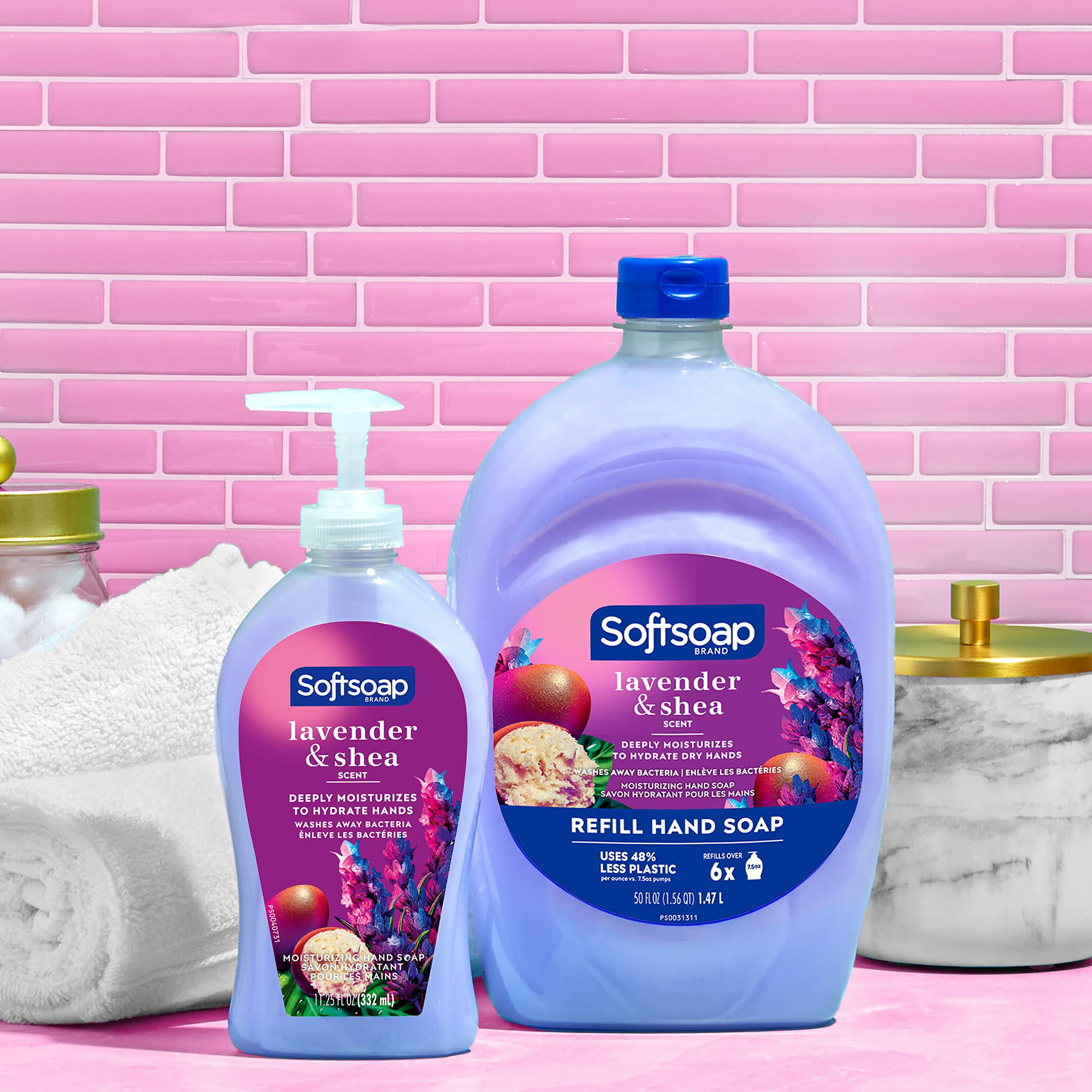 Softsoap Lavender & Shea Scent Liquid Hand Soap, Moisturizing Liquid Hand Soap, 11.25 Ounce, 6 Pack