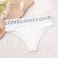thumbnail image 7 of Sunvit-Panties Juniors Low-Rise Bikini Briefs with LOVE Waistband - Soft Nylon Spandex, Size M White, Comfortable for Daily & Loungewear Use, 7 of 7