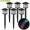Colorful Lights, variant on Solar Outdoor Lights, 6 Pack LED Solar Landscape Lights Outdoor Waterproof, Solar Walkway Lights for Garden, Path, Yard, Patio, Walkway, Warm White