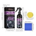thumbnail image 3 of PEACNNG Car Tire Shine Protectant with Polymer Formula  Waterproof Anti-Aging Rubber Conditioner  Wheel Guard with Gloss Enhancers  Includes Application Sponge & Cleaning Cloth  100ml, 3 of 9