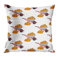 thumbnail image 1 of RYLABLUE Orange Fall Pumpkin Harvest Pattern White Autumn Food Throw Pillowcase Cushion Case Cover, 1 of 1