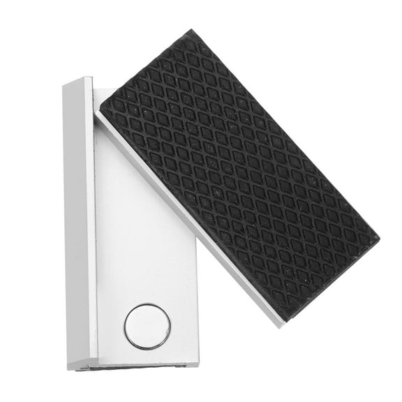 Uxcell 2.5" Aluminum Vise Jaws with Magnetic Flat Soft Rubber Pads Covers Durable Multi-Purpose Vises Protector Kit for Holding Wood Plastic Tube Plumbing Black