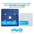 thumbnail image 4 of SlipX Solutions 27 x 27 Extra Large Square Shower Mat in Translucent Navy Blue, 4 of 8