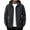 Black, variant on Windbreaker Jackets for Men Stand Collar Outdoor Windbreaker Stretch Hood Hiking Commute Jacket with Chest Zipper Pocket Black 2XS