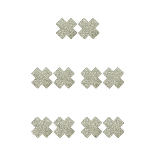 sweethay 1 par de empanadas, cubiertas para pezones, suministros de estilismo elegantes, fiestas antiprotuberancias, clubes, forma de cruz, Type2 NO2