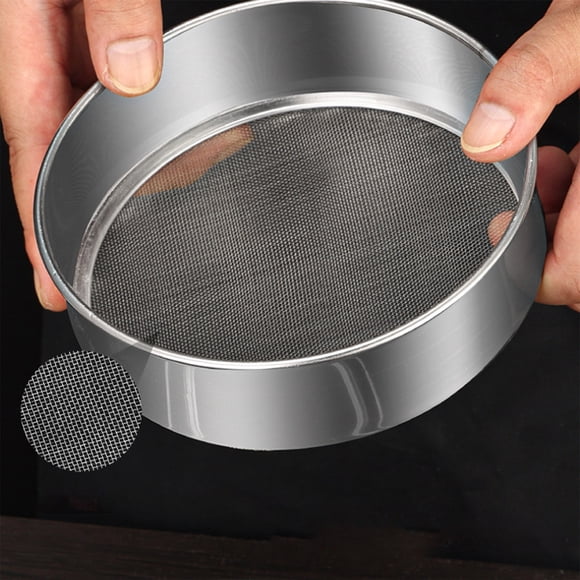 Dvkptbk Flour Sifter Flour Sieve Filter Mesh Stainless Steel Flour Sieve Ultrafine Baking Mesh Sieve Fine Sieve Kitchen Essentials