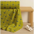 thumbnail image 4 of Soimoi Yellow Cotton Voile Fabric Anchor Hook Nautical Print Fabric by the Yard 42 Inch Wide, 4 of 7