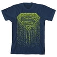 thumbnail image 5 of Superman Dripping Logo Boy's Navy T-shirt-XL, 5 of 7