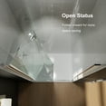 thumbnail image 6 of 34" Wide x 72" High Semi Frameless Clear Glass Shower Door, Bi-Fold Swing Shower Door With Handle For Bathroom Hotel Clear Glass Panel, 6 of 7