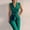 Green, variant on Fashion Womens Bandage Solid Cold Shoulder Suspender Cami Pants Zipper Jumpsuit Hot Pink 4 2022 Fall Winter