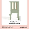 thumbnail image 5 of Storkcraft Toddler Montessori Foldable Step Stool, Sage with Driftwood, 5 of 15