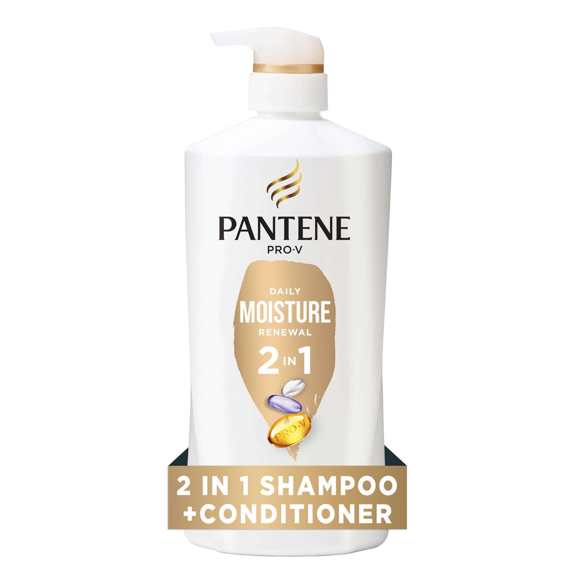 Pantene Pro-V Daily Moisture Renewal 2 in 1 Moisturizing Shampoo + Conditioner, 27.7 fl oz