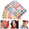 thumbnail image 3 of BRIGHTFUFU 10 hojas de la bandera del mundo pegatinas autoadhesivas bandera pegatinas world part pegatinas de cara (estilo aleatorio), 3 of 8