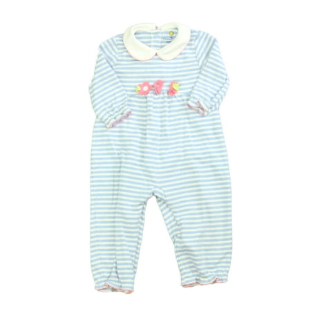 

Pre-owned Florence Eiseman Girls Blue | White | Stripes Long Sleeve Outfit size: 12 Months
