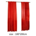 thumbnail image 5 of Color sólido satinado tul puerta ventana cortina habitación balcón media cortina opaca Hugtrwg  Para estrenar, 5 of 5