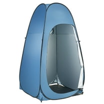 KFFKFF Portable Pop-Up Privacy Tent, Instant Setup Changing Room with Storage Bag, Ground Stakes, Ropes, Carry Bag, Durable 190T Polyester with Silver Coating, Ideal for Camping & Outdoor Activities