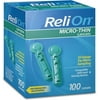 ReliOn 33G Micro-Thin Lancets, 100-ct