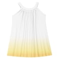 thumbnail image 6 of QTOCIO Toddler Girls Dresses, Baby Girl Summer Clothes, Kids Girls Cute Gradient Sleeveless Camisole Dress A Line Suspenders Wrinkle Dress, Yellow, 9 Years, 6 of 8