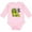 AD-Pink, variant on I Love my Dad with Baby and Daddy Triceratops Boys or Girls Long Sleeve Baby Bodysuit