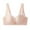 Beige, variant on CQONEPT Wireless Bras for Women Lace Push Up Bra No Underwire Comfy Breathable Wirefree Underwear,Red