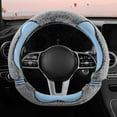 thumbnail image 2 of KQJQS D-Shaped Car Steering Wheel Cover - Winter Anti-freeze Hand Protection, Non-slip, Warm, and Comfortable Grip for Car Steering Wheel, 2 of 7