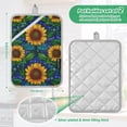 thumbnail image 6 of Yayeee Pot Holders Kitchen Heat Resistant with Pockets 7"x9.8" Cotton Oven Cooking Hot Pads, Blue Art Sunflowers, 6 of 7
