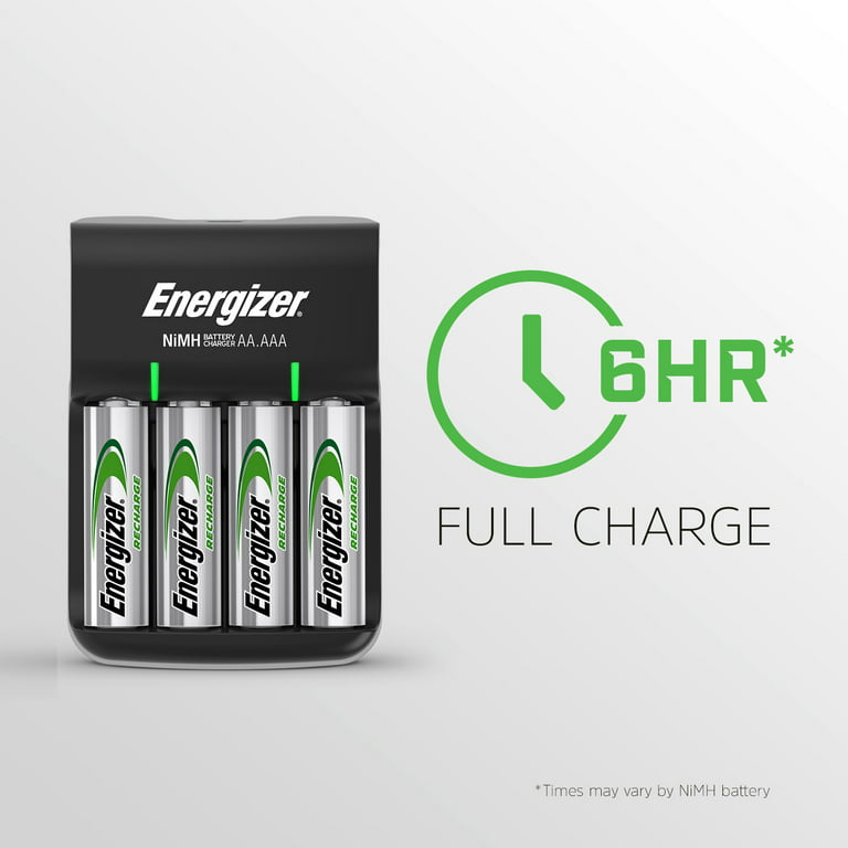 Chargeur de piles ultra compact Energizer + 4 AA 2000mAh