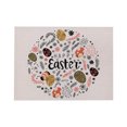 thumbnail image 1 of Iodue Placemat 1PC Easter Kitchen Waterproof Insulation Cotton And Linen Western Placemat, 1 of 1