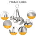 thumbnail image 3 of Muyoka Pluokvzr Juego de 3 embudos de 3 tamaños Embudos pequeños de acero inoxidable con diseño de mango largo Embudos de cocina apilables multifunción Herramientas para llenar botellas y transferir f Muyoka Hogar, 3 of 7