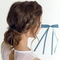 thumbnail image 2 of Unique Bargains 1 Pc Fashion Double Bow Hair Clips Hairdo Clip for Home Blue, 2 of 5