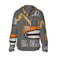 thumbnail image 3 of Sigee I Like Big Digger Print UPF50+ Men's Sun Protection Hoodie Shirt SPF UV Shirt Long Sleeve Fishing Outdoor Lightweight, S-3XL, 3 of 9