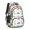 Dinosaur and Floral-2, variant on Dinosaur and Floral Off White Pattern Backpack for School, Cute School Bag with Adjustable Shoulder Straps and Padded Back, 16.9"x12.6"x5.9"