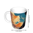 thumbnail image 2 of Disketp Colorful Sky Puppy Large Coffee Mug with Handle Tea Cup Novelty Coffee Cup for Men Women Office Work, 2 of 6