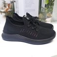 thumbnail image 5 of HONITANO Women's Leisure Mesh Sneakers, 1 Pair Black Breathable Anti- Shoes for Elderly, Moms, Comfortable and Lightweight, 5 of 8
